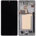 OLED Assembly With Frame For Samsung Galaxy S25 Ultra 5G (US & International) (Aftermarket Pro) (120Hz) (Titanium White Silver)