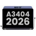 Complete LCD Display Assembly For MacBook Neo 13" A3404 (2026) (Used OEM Pull: Grade B) (Indigo)