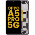 LCD Assembly With Frame Compatible For OPPO A5 Pro 5G (Refurbished) (Flower Pink)