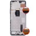 LCD Assembly With Frame For Honor X8A / X50i / 90 Lite ((Aftermarket Plus)) (Titanium Silver)