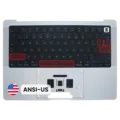 Top Case with Keyboard (ANSI US) For MacBook Pro 14" A3438 (2026) (Genuine OEM) (Silver)
