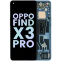 OLED Assembly With Frame for Oppo Find X3 Pro (2021) (Service Pack) (Blue)
