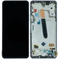 OLED Assembly With Frame for Xiaomi Mi 11i 5G (Service Pack) (Blue)