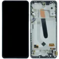 OLED Assembly With Frame for Xiaomi Mi 11i (Service Pack) (Frosty White)