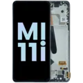 OLED Assembly With Frame for Xiaomi Mi 11i (Service Pack) (Frosty White)