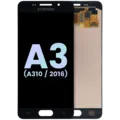 OLED Assembly Without Frame for Samsung Galaxy A3 (A310 / 2016) (Service Pack) (Black)