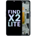 OLED Assembly With Frame for Oppo Find X2 Lite (2020) (Service Pack) (Moonlight Black)