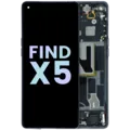 OLED Assembly With Frame for Oppo Find X5 (2022) (Service Pack) (Black)