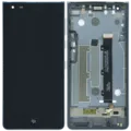 LCD Assembly With Frame For BlackBerry Motion (Genuine OEM) (Grey Aluminum)