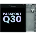 LCD Assembly With Frame For BlackBerry Passport Q30 (Genuine OEM) (Black)