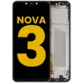 LCD Assembly With Frame For Huawei Nova 3 (2018) (Refurbished) (Black)