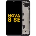 LCD Assembly With Frame For Huawei Nova 8 SE (2020) (Refurbished) (Black)