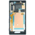 LCD Assembly With Frame for Sony Xperia M2 Aqua (Genuine) (Black)