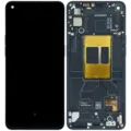 OLED Assembly With Frame For Oppo Reno 6 5G (2021) (Genuine OEM) (Stellar Black)