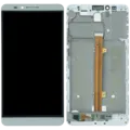 LCD Assembly With Frame For Huawei Mate 7 (2014) (Genuine OEM) (White)