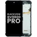 LCD Assembly With Frame For Blackview BV9800 Pro (Used OEM Pull Grade A) (Black)