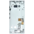 LCD Assembly With Frame For Blackberry KEY2 (Genuine OEM) (Silver)
