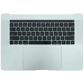 Top Case with Battery and Keyboard (ANSI US) For MacBook Pro 15" A1990 (2018-2019) (Used OEM Pull: Grade B/C) (Silver)