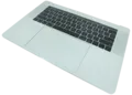 Top Case with Battery and Keyboard (ANSI US) For MacBook Pro 15" A1990 (2018-2019) (Used OEM Pull: Grade B/C) (Silver)