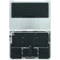 Top Case with Battery and Keyboard (ANSI US) For MacBook Pro 14" A2442 (2021) / A2779 (2023) (Used OEM Pull: Grade A) (Silver)