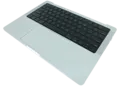 Top Case with Battery and Keyboard (ANSI US) For MacBook Pro 14" A2442 (2021) / A2779 (2023) (Used OEM Pull: Grade A) (Silver)