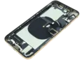 Back Housing W/ Charging Port Flex and Small Components Pre-Installed For iPhone XS (Used OEM Pull: Grade A) (Gold)