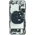 Back Housing W/ Charging Port Flex and Small Components Pre-Installed For iPhone XS (Used OEM Pull: Grade A) (Silver)