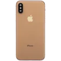 Back Housing W/ Charging Port Flex and Small Components Pre-Installed For iPhone XS (Used OEM Pull: Grade B) (Gold)