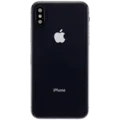 Back Housing W/ Charging Port Flex and Small Components Pre-Installed For iPhone XS (Used OEM Pull: Grade B) (Space Gray)