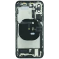 Back Housing W/ Charging Port Flex and Small Components Pre-Installed For iPhone XS (Used OEM Pull: Grade B) (Space Gray)
