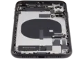 Back Housing W/ Charging Port Flex & Small Parts For iPhone 11 (Used OEM Pull: Grade C) (Black)