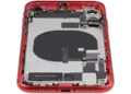 Back Housing W/ Charging Port Flex & Small Parts For iPhone 11 (Used OEM Pull: Grade C) (Red)