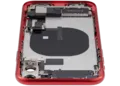 Back Housing W/ Charging Port Flex & Small Parts For iPhone 11 (Used OEM Pull: Grade C) (Red)