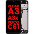 LCD Assembly With Frame For Xiaomi Redmi A3 / A3x / Poco C61 (Aftermarket Plus) (All Colors)