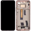 OLED Assembly With Frame For Xiaomi Mi 11 Lite 5G NE (Refurbished) (Peach Pink)