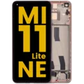 OLED Assembly With Frame For Xiaomi Mi 11 Lite 5G NE (Refurbished) (Peach Pink)