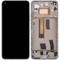 OLED Assembly With Frame For Xiaomi Mi 11 Lite 5G NE (Refurbished) (Snowflake White)