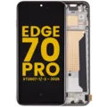 OLED Assembly With Frame For Motorola Edge 70 Pro (XT2607-1/-2 / 2026) (Refurbished) (Lily White)