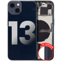 Back Housing W/ Small Components Pre-Installed Compatible For iPhone 13 (US Version) (Used OEM Pull: Grade A) (Midnight)