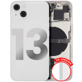 Back Housing W/ Small Components Pre-Installed Compatible For iPhone 13 (US Version) (Used OEM Pull: Grade C) (Starlight)