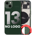 Back Housing W/ Small Components Pre-Installed Compatible For iPhone 13 (No Logo) (Aftermarket Plus) (International Version) (Green)
