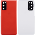 Back cover Glass With Camera Lens Compatible For Samsung Galaxy S20 FE 5G (Aftermarket Plus) (Cloud Red)