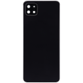 Back cover Glass With Camera Lens Compatible For Samsung Galaxy A22 5G (A226 / 2021) (Aftermarket Plus) (Black)