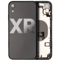 Back Housing W/ Small Components Pre-Installed Compatible For iPhone XR (Used OEM Pull: Grade A) (Black)