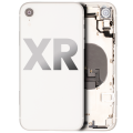 Back Housing W/ Small Components Pre-Installed Compatible For iPhone XR (Used OEM Pull: Grade B) (White)