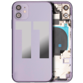 Back Housing W/ Small Components Pre-Installed Compatible For iPhone 11 (Used OEM Pull: Grade B) (Purple)
