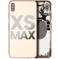 Back Housing W/ Small Components Pre-Installed Compatible For iPhone XS Max (Used OEM Pull: Grade A) (Gold)