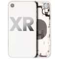 Back Housing W/ Small Components Pre-Installed Compatible For iPhone XR (Used OEM Pull: Grade C) (White)