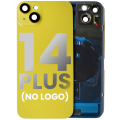 Back Glass With Steel Plate With Wireless NFC & MagSafe Magnet Pre-Installed Compatible For iPhone 14 Plus (No Logo) (Yellow)