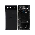 Back Housing Compatible For Google Pixel 6 (N/A) (Used OEM Pull: Grade A) (Stormy Black)